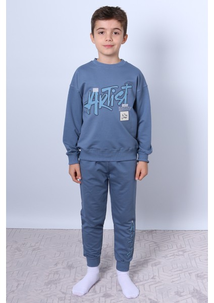 Erkek Çocuk Eşofman Takımı Kabartma Artist Baskılı Ribanalı F1 fiyatları