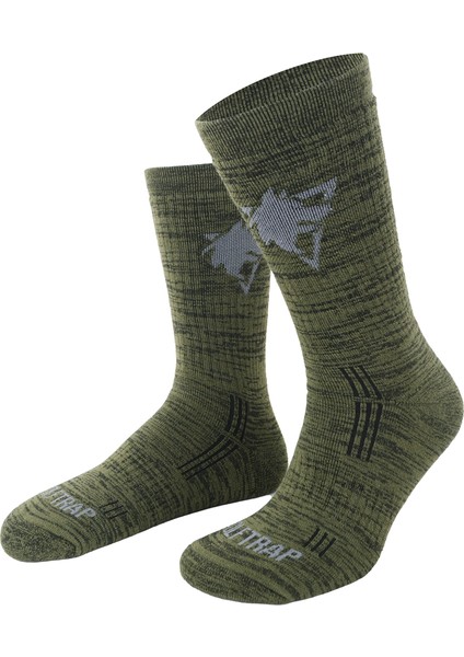 Merino Yünlü Kışlık Çorap Haki modelleri