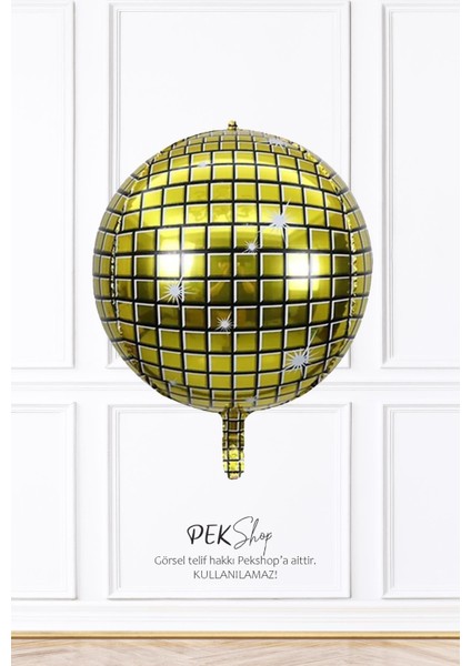 Gold Disko Topu Folyo Balon 22INÇ