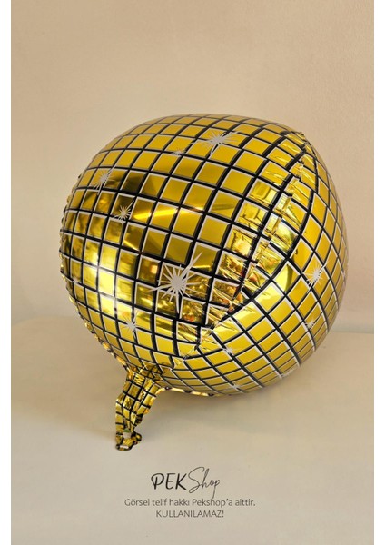 Gold Disko Topu Folyo Balon 22INÇ