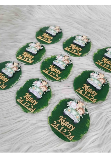 10 Adet Safari Figürlü Pleksi Magnet Yenidoğan Doğum Günü Mevlüt Hediyelikleri fiyatları