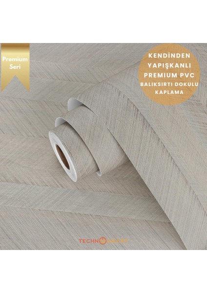 60×100 cm Kendinden Yapışkanlı Balıksırtı Desenli Premium Duvar Kağıdı Masa Dolap Kaplama