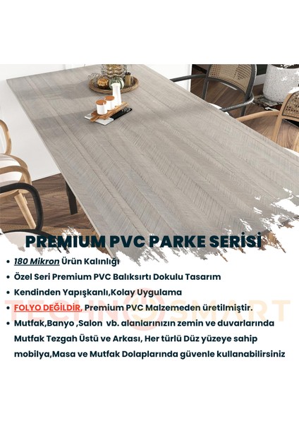 60×100 cm Kendinden Yapışkanlı Balıksırtı Desenli Premium Duvar Kağıdı Masa Dolap Kaplama