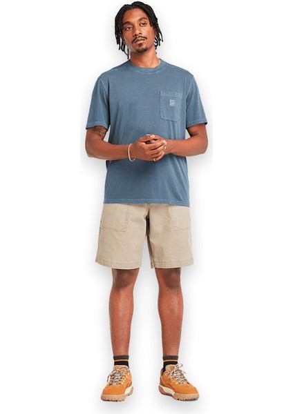 TB0A5VDH Garment Dye Chest Pocket Tee Erkek T-Shirt