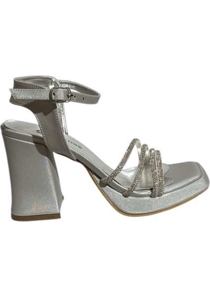 Mg Shoes 6001 Kadın Platform Topuklu Saten Ayakkabı (Yaz 25)