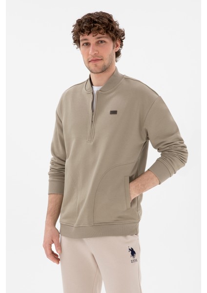 Erkek Açık Haki Sweatshirt 50293380-VR183