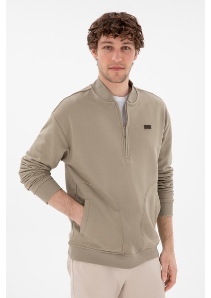 Erkek Açık Haki Sweatshirt 50293380-VR183 modelleri