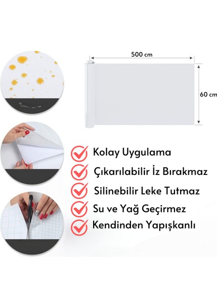 60×500 cm Kendinden Yapışkanlı Parke Görünümlü Premium Zemin Duvar Kağıdı Dolap Kaplama