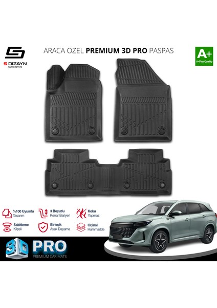 Dfsk E5 Benzinli 3D Pro Havuzlu Paspas 2024 Üzeri A+ Kalite