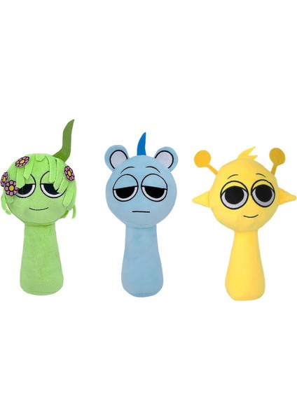 3 Parça Set 25CM Sprunki Oyuncak Peluş Ritim Kutusu (Yurt Dışından)
