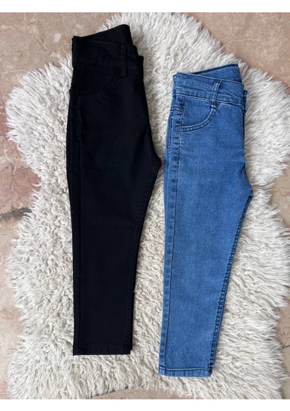 Unisex Çocuk Jean Pantolon Gizli Ayarlanabilir Bel Unisex Kot Pantolon fırsatları