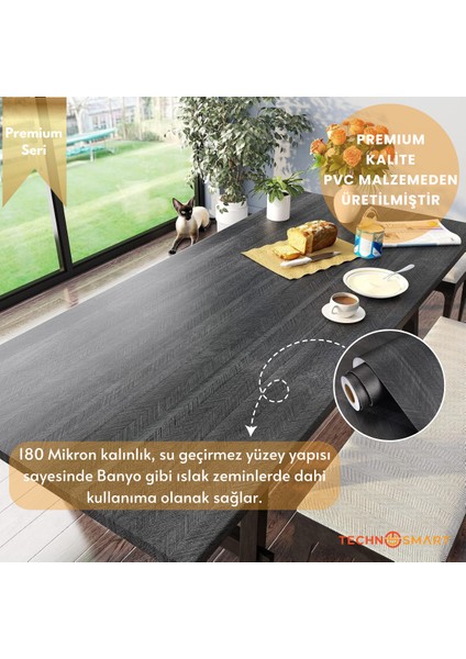 60×100 cm Kendinden Yapışkanlı Balıksırtı Desenli Premium Duvar Kağıdı Masa Dolap Kaplama