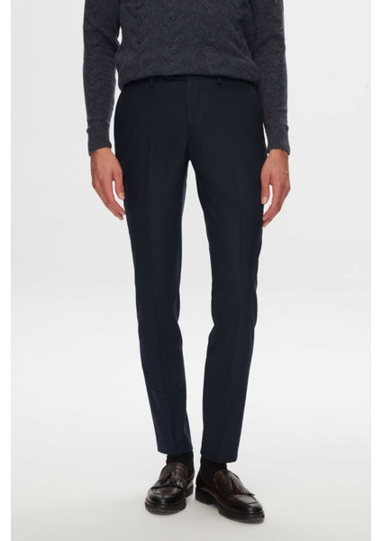 Lacivert Gabardin Kumaş Pantolon