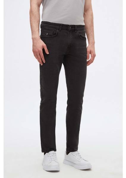 Super Slim Fit Gri Denim Pantolon