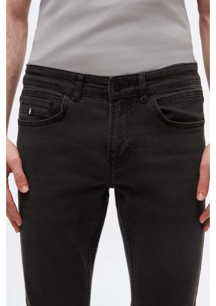 Super Slim Fit Gri Denim Pantolon