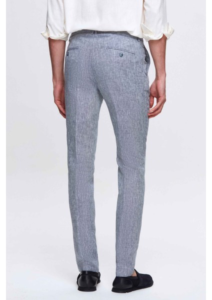 Ds Damat Slim Fit Lacivert Düz Jogger Pantolon
