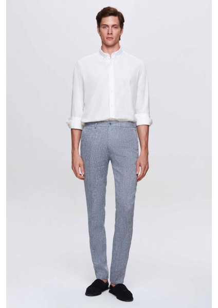 Ds Damat Slim Fit Lacivert Düz Jogger Pantolon