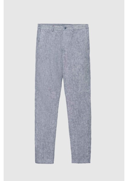 Ds Damat Slim Fit Lacivert Düz Jogger Pantolon