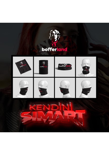 Çift Çizgi Buff Maske