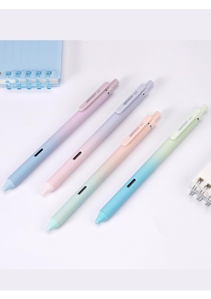 0.7 mm Mavi Mürekkepli Ombre Basmalı 4'lü Jel Kalem Seti