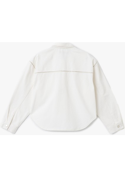 Cep Detaylı Klasik Yaka Düğmeli Denim Ceket fırsatları