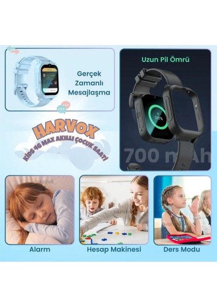 Hx Kids 4g Max Akıllı Çocuk Saati - Görüntülü Görüşme - 4g - Haritadan Konum Takip - Btk Kayıtlı Akıllı Saat Çocuk Saati fiyatları