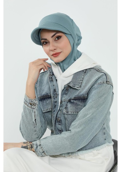 Çıkarılabilir Siperlikli Bone,türban,b-82
