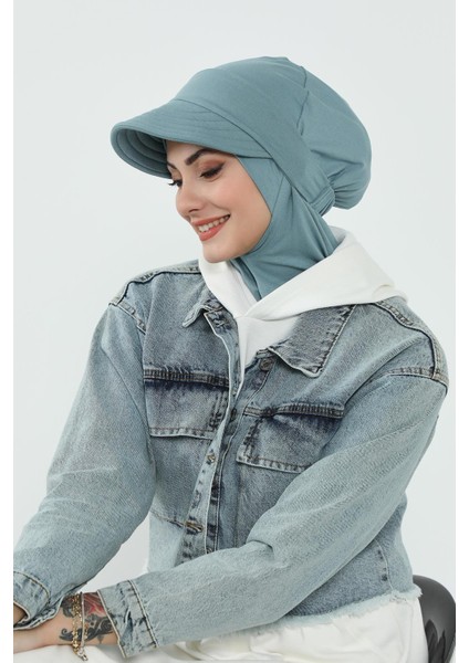 Çıkarılabilir Siperlikli Bone,türban,b-82