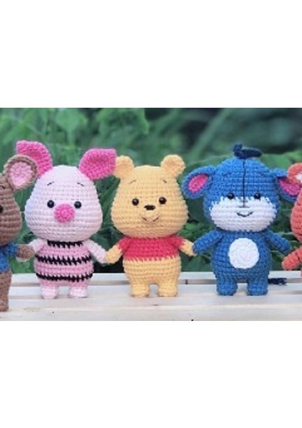 Amigurumi Oyuncak Winniethepooh+Piglet+Eeyore