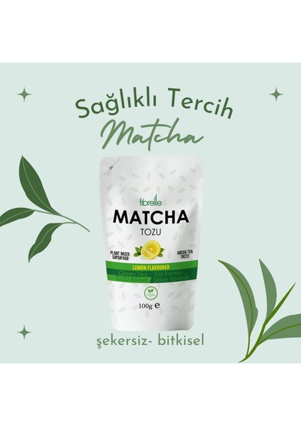 Matcha Limon Aromalı 100G