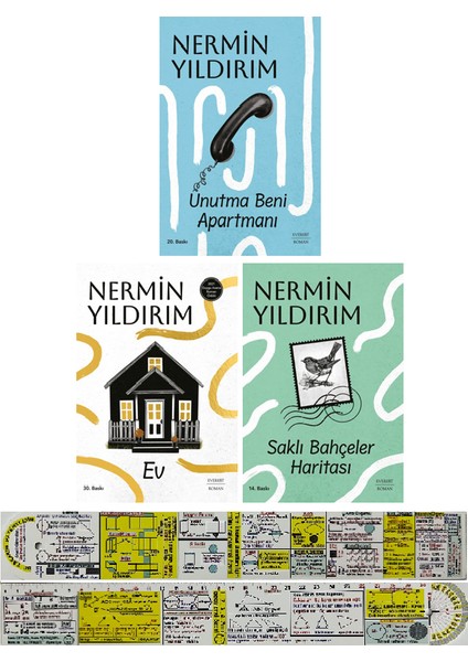 Unutma Beni Apartmanı / Ev / Saklı Bahçeler Haritası / 3 Kitap Set (Matematik Öğreten Cetvel) - Nermin Yıldırım