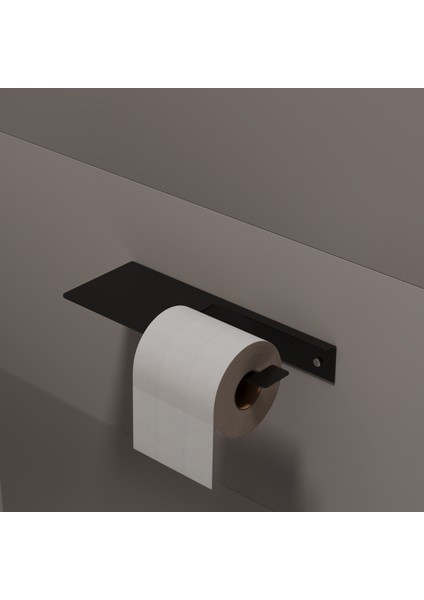 Banyo Tuvalet Kağıtlık Dekoratif Düzenleyici Tablalı Metal