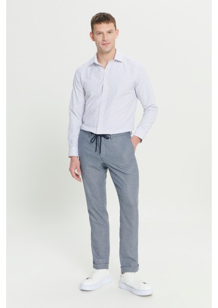 Comfort Fit Rahat Kesim Yan Cepli Desenli Beli Lastikli Pantolon fiyatları