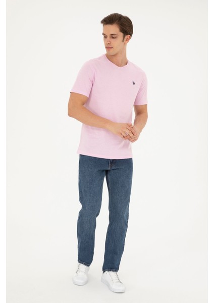 Erkek Bisiklet Yaka Basic T-Shirt indirimleri