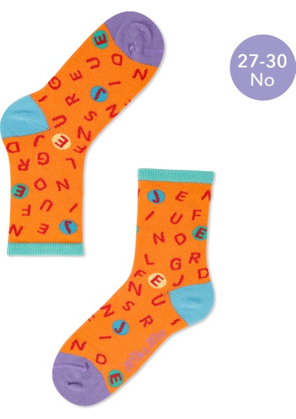 Jungle Friends Çocuk Çorap Seti 5'li, Beden 27-30, Yumuşak ve Dayanıklı Kumaş
