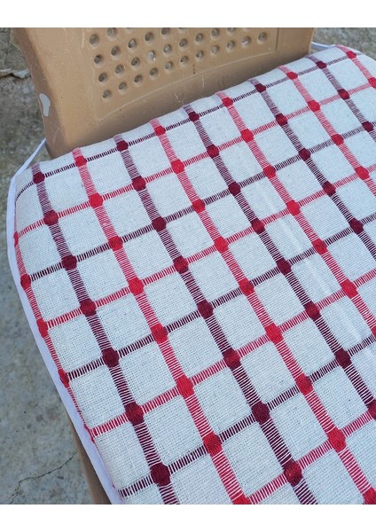 2 Adet Klasik Tek Alt Sandalye Minderi (Kalınlık 3,5 cm )-Bordo Kırmızı fiyatları