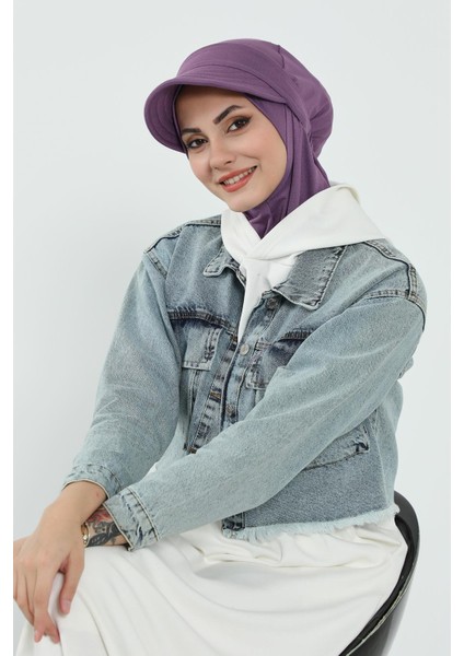 Çıkarılabilir Siperlikli Bone,türban,b-82
