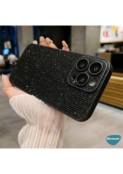 Apple iPhone 16 Pro Max Kılıf Bling Rhinestones Mor