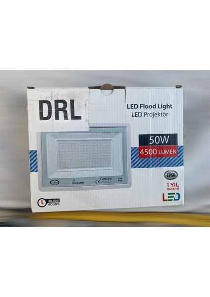 50W LED Projektör – IP66, 4500 Lümen, 30.000 Saat Dayanıklılık