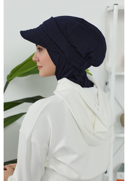 Çıkarılabilir Siperlikli Bone,türban,b-82