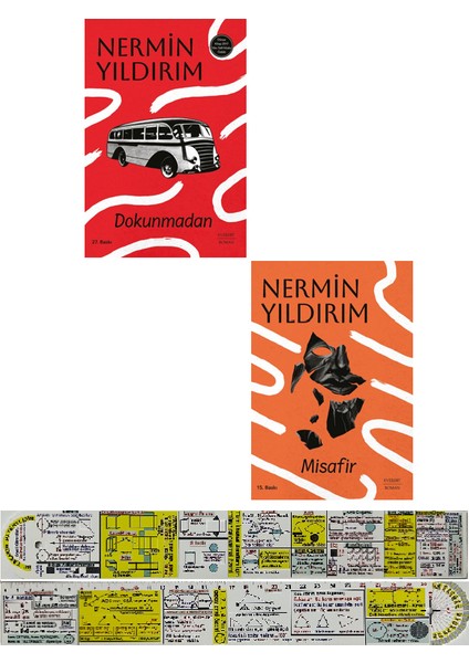 Dokunmadan / Misafir / 2 Kitap Set (Matematik Öğreten Cetvel) - Nermin Yıldırım