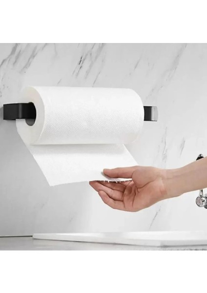 Duvar Tipi Kağıt Havluluk - Paslanmaz Çelik, Şık ve Pratik Kağıt Havlu Askısı | Mutfak & Banyo Kullanımı