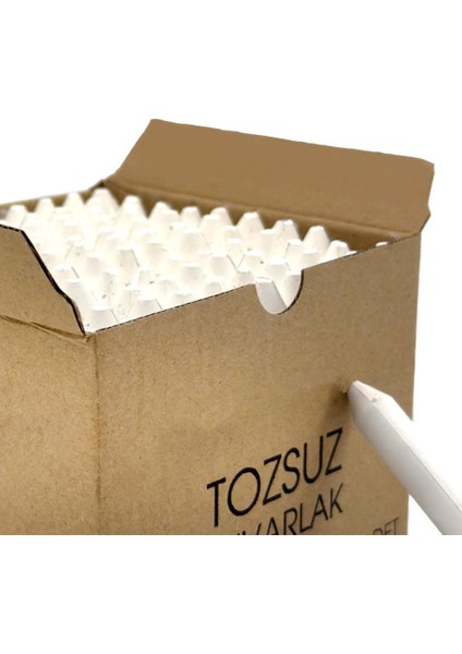 Tozsuz Beyaz Yuvarlak Tebeşir (100'LÜ)