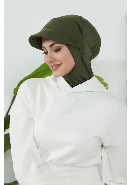 Çıkarılabilir Siperlikli Bone,türban,b-82