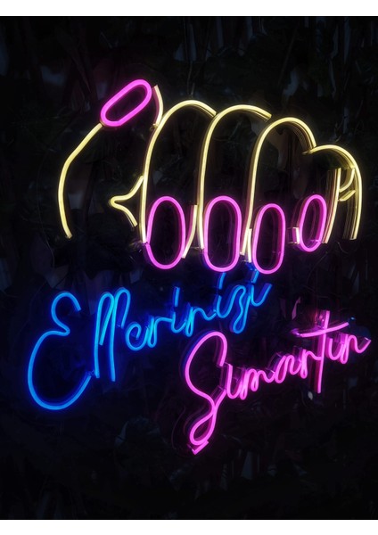 Cizgineon Ellerinizi Şımartın Işıklı Neon LED Duvar Dekarasyon fiyatları