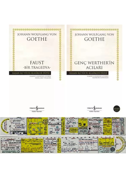Faust / Genç Werther'in Acıları / 2 Kitap Set (Matematik Öğreten Cetvel) - Johann Wolfgang von Goethe