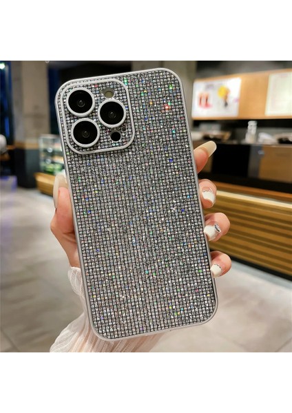Apple iPhone 16 Pro Kılıf Bling Rhinestones Koyu Gri fiyatları