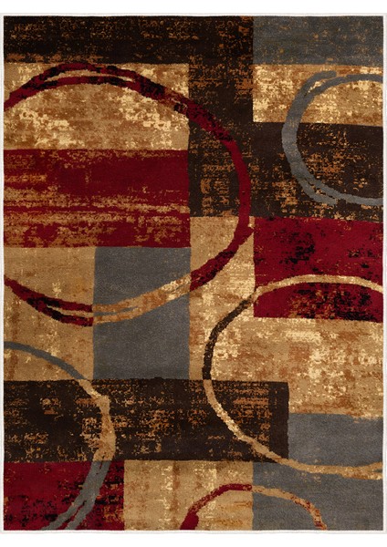 Dekoratif Özel Tasarım Yıkanabilir,ince, Kaymaz Tabanlı, Modern Halı KECE-FR06