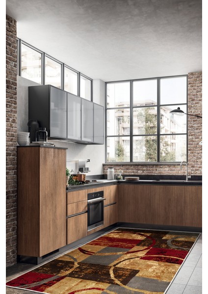 Dekoratif Özel Tasarım Yıkanabilir,ince, Kaymaz Tabanlı, Modern Halı KECE-FR06 indirimleri