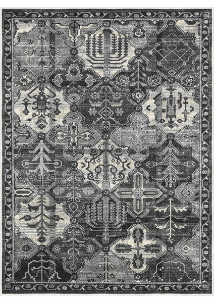 Dekoratif Özel Tasarım Yıkanabilir,ince, Kaymaz Tabanlı, Modern Halı KECE-FR39